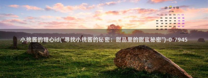 www.糖心vlog.con：小桃酱的糖心id(