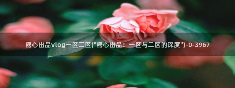 糖心vlog在线观看视频：糖心出品vlog一区二