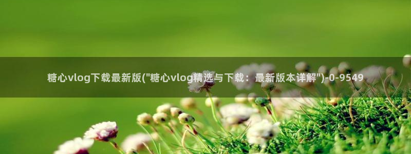 心糖vlog在线免费观看：糖心vlog下载最新版(\